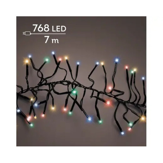 GUIRLANDE GRAPPE NOIR/MULTI 768L 7M de Déco de Noël - Jardinerie Bordeaux et Libourne dans K004
