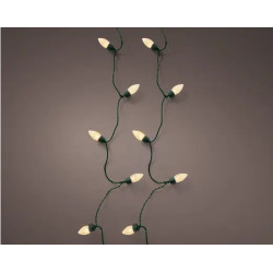 GUIRLANDE LAMPE VINTAGE XL VERT/BLANC DORE 50L de Déco de Noël - Jardinerie Bordeaux et Libourne dans K004