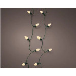 GUIRLANDE LAMPE VINTAGE XL VERT/BLANC DORE 50L de Déco de Noël - Jardinerie Bordeaux et Libourne dans K004