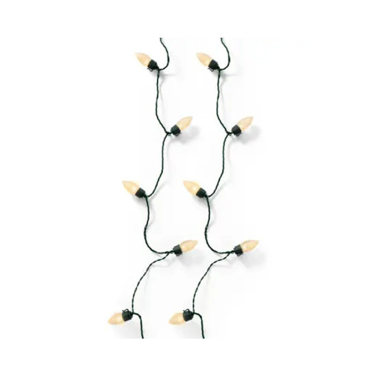 GUIRLANDE LAMPE VINTAGE XL VERT/BLANC DORE 50L de Déco de Noël - Jardinerie Bordeaux et Libourne dans K004