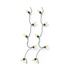 GUIRLANDE LAMPE VINTAGE XL VERT/BLANC DORE 50L de Déco de Noël - Jardinerie Bordeaux et Libourne dans K004