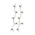 GUIRLANDE LAMPE VINTAGE XL VERT/BLANC DORE 50L de Déco de Noël - Jardinerie Bordeaux et Libourne dans K004