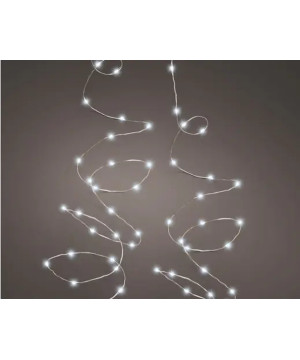 GUIRLANDE 120L ARGENT/BLANC FROID 6M de Déco de Noël - Jardinerie Bordeaux et Libourne dans K004