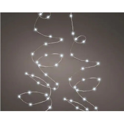 GUIRLANDE 120L ARGENT/BLANC FROID 6M de Déco de Noël - Jardinerie Bordeaux et Libourne dans K004