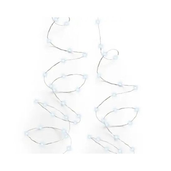GUIRLANDE 120L ARGENT/BLANC FROID 6M de Déco de Noël - Jardinerie Bordeaux et Libourne dans K004
