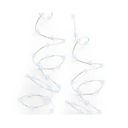 GUIRLANDE 120L ARGENT/BLANC FROID 6M de Déco de Noël - Jardinerie Bordeaux et Libourne dans K004