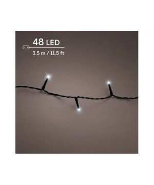 GUIRLANDE DURAWISE 48L NOIR/BLANC FROID 3.5M de Déco de Noël - Jardinerie Bordeaux et Libourne dans K004
