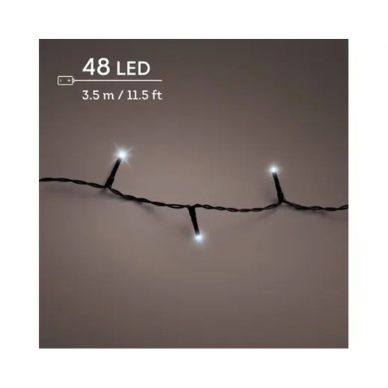 GUIRLANDE DURAWISE 48L NOIR/BLANC FROID 3.5M de Déco de Noël - Jardinerie Bordeaux et Libourne dans K004
