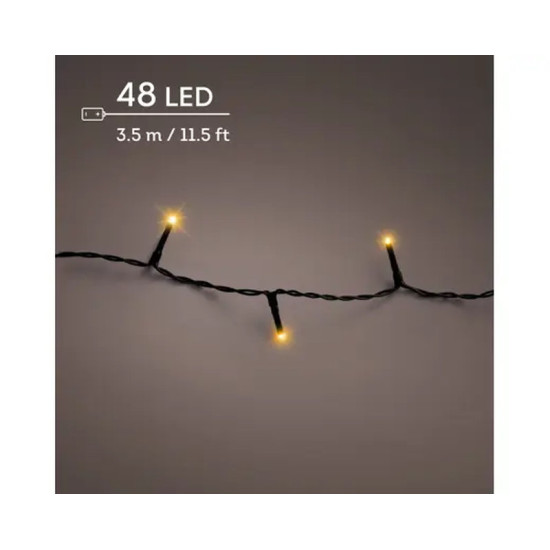 GUIRLANDE DURAWISE 48L NOIR/BLANC 3.5M de Déco de Noël - Jardinerie Bordeaux et Libourne dans K004