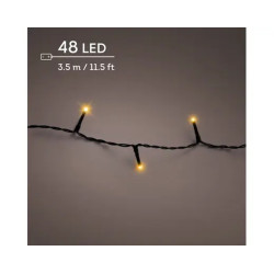 GUIRLANDE DURAWISE 48L NOIR/BLANC 3.5M de Déco de Noël - Jardinerie Bordeaux et Libourne dans K004