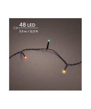 GUIRLANDE DURAWISE 48L NOIR/MULTI 3.5M de Déco de Noël - Jardinerie Bordeaux et Libourne dans K004