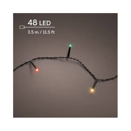 GUIRLANDE DURAWISE 48L NOIR/MULTI 3.5M de Déco de Noël - Jardinerie Bordeaux et Libourne dans K004
