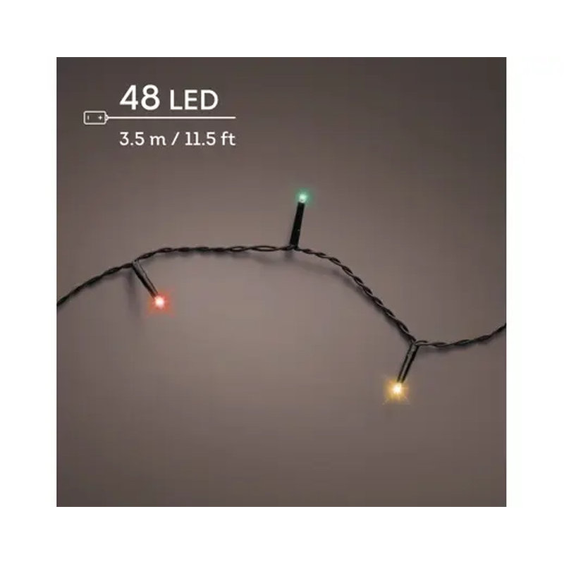 GUIRLANDE DURAWISE 48L NOIR/MULTI 3.5M de Déco de Noël - Jardinerie Bordeaux et Libourne dans K004