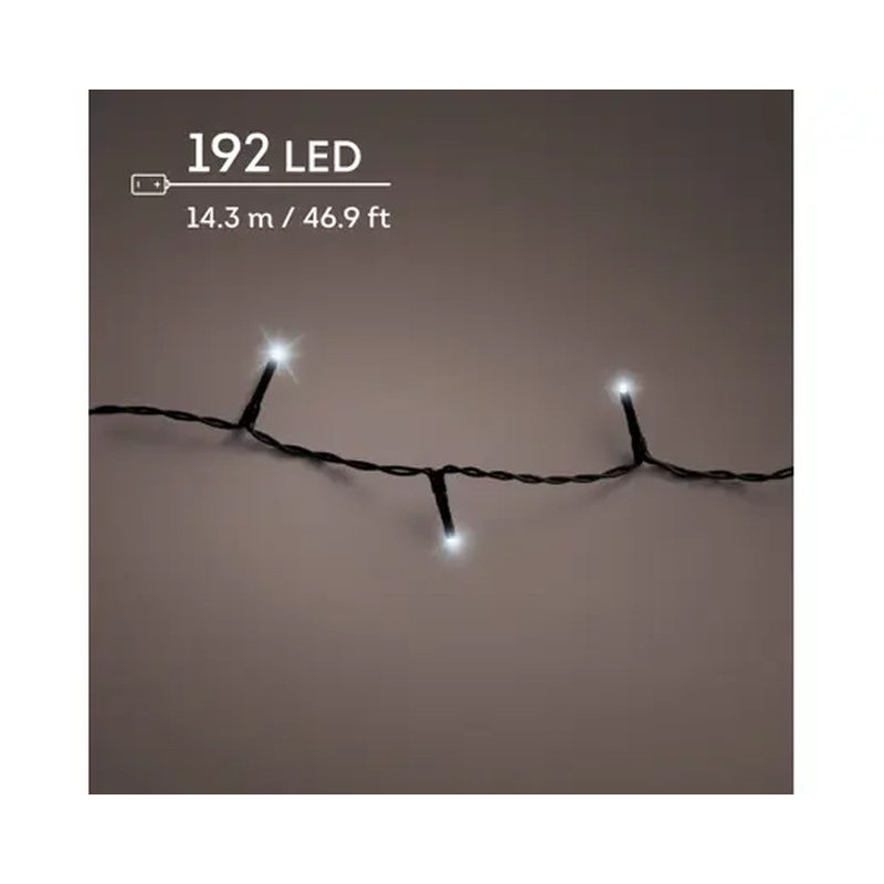 GUIRLANDE DURAWISE 192L NOIR/BLANC FROID 14.3M de Déco de Noël - Jardinerie Bordeaux et Libourne dans K004
