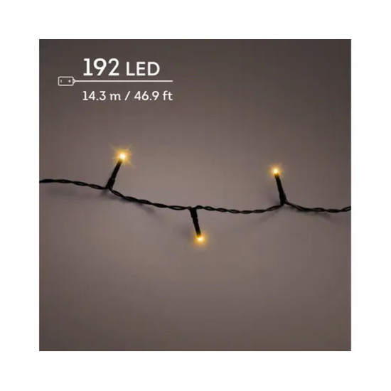 GUIRLANDE DURAWISE 192L NOIR/BLANC 14.3M de Déco de Noël - Jardinerie Bordeaux et Libourne dans K004