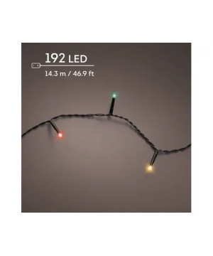 GUIRLANDE DURAWISE 192L NOIR/MULTI 14.3M de Déco de Noël - Jardinerie Bordeaux et Libourne dans K004
