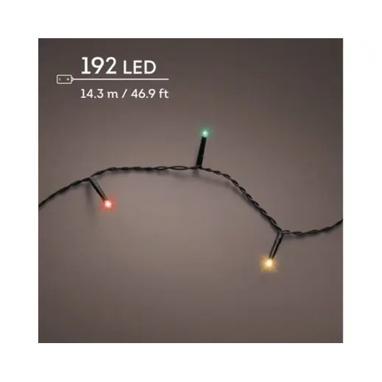 GUIRLANDE DURAWISE 192L NOIR/MULTI 14.3M de Déco de Noël - Jardinerie Bordeaux et Libourne dans K004