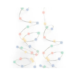 GUIRLANDE DURAWISE 50L ARGENT/MULTI 2.45M de Déco de Noël - Jardinerie Bordeaux et Libourne dans K004
