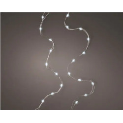 GUIRLANDE DURAWISE 50L ARGENT/BLANC FROID 2.45M de Déco de Noël - Jardinerie Bordeaux et Libourne dans K004