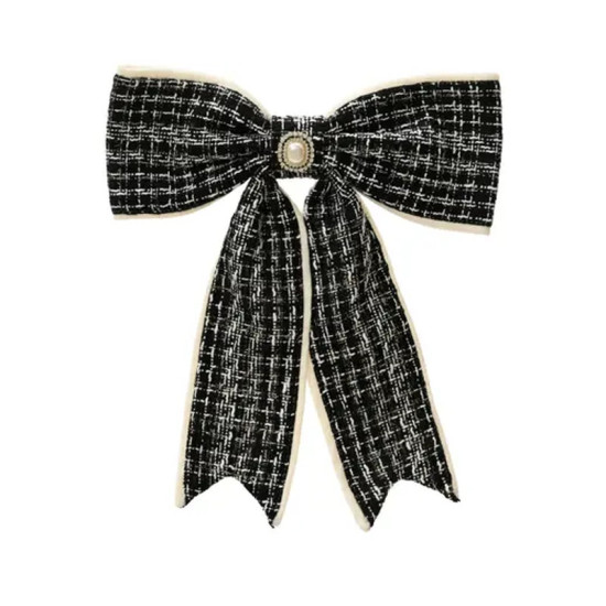 NOEUD A/SUSPENSION STRASS NOIR H40CM de Déco de Noël - Jardinerie Bordeaux et Libourne dans K004