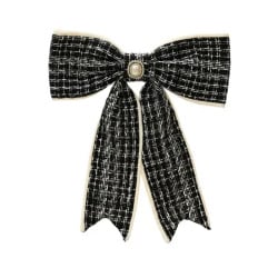 NOEUD A/SUSPENSION STRASS NOIR H40CM de Déco de Noël - Jardinerie Bordeaux et Libourne dans K004
