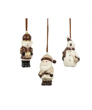 FIGURINE A SUSPENDRE H9CM 3ASS de Déco de Noël - Jardinerie Bordeaux et Libourne dans K004