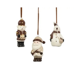 FIGURINE A SUSPENDRE H9CM 3ASS de Déco de Noël - Jardinerie Bordeaux et Libourne dans K004