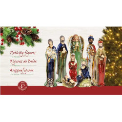8 FIGURINES CRECHE PORCELAINE MULTI H13CM de Déco de Noël - Jardinerie Bordeaux et Libourne dans K004