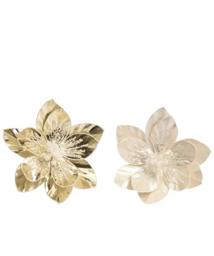 POINSETTIA SUR CLIP SEQUINS H12CM 2COL ASS de Déco de Noël - Jardinerie Bordeaux et Libourne dans K004