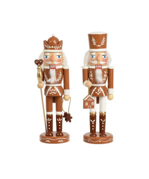 CASSE NOISETTE BONHOMME PAIN EPICES BRUN H25CM de Déco de Noël - Jardinerie Bordeaux et Libourne dans K004
