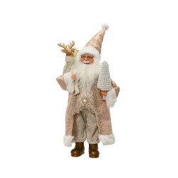 PERE NOEL HOTTE+RENNE OR H60CM de Déco de Noël - Jardinerie Bordeaux et Libourne dans K004