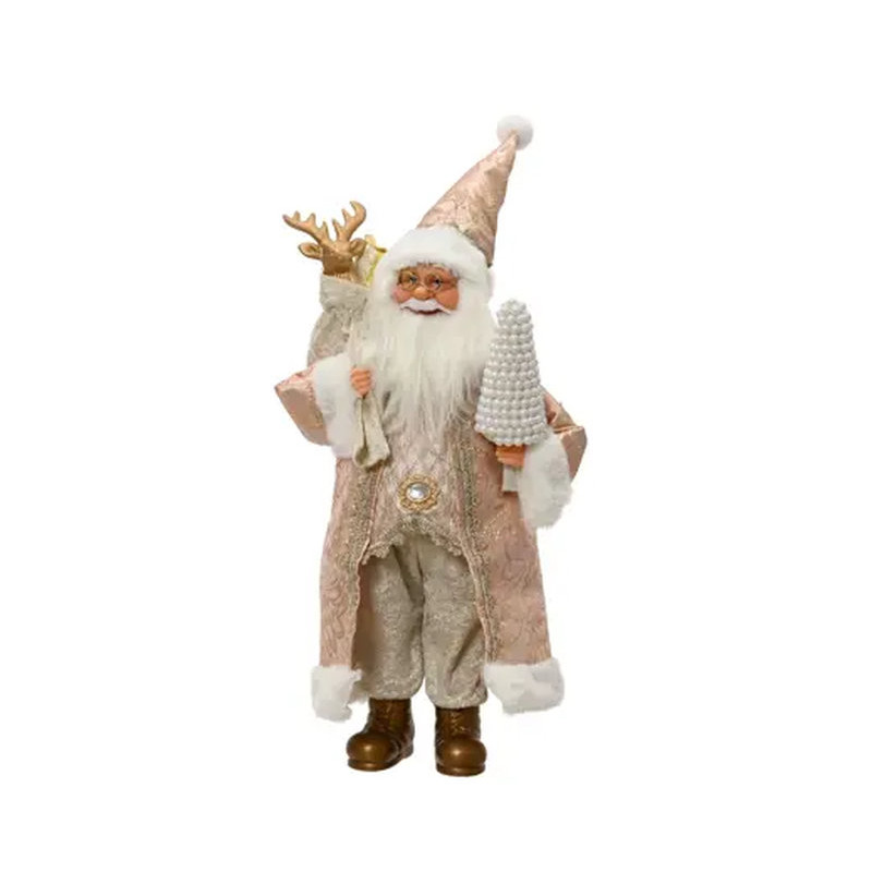 PERE NOEL HOTTE+RENNE OR H60CM de Déco de Noël - Jardinerie Bordeaux et Libourne dans K004