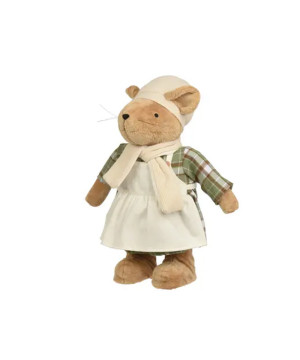 SOURIS DEBOUT BLANC/VERT H60CM de Déco de Noël - Jardinerie Bordeaux et Libourne dans K004