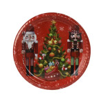 ASSIETTE DECO ROUGE D35.5CM de Déco de Noël - Jardinerie Bordeaux et Libourne dans K004