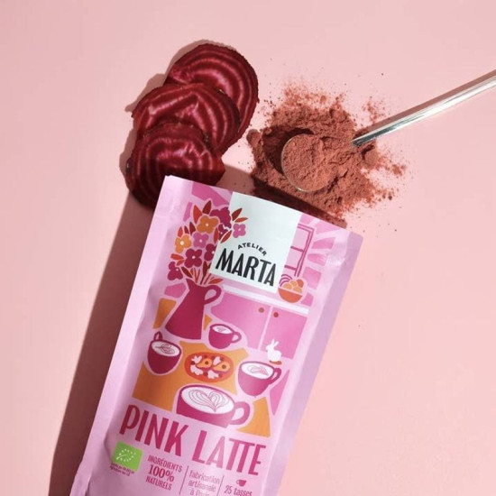 Pink latte boost infusion énergisante aux plantes - 125g Atelier Marta de Herboristerie et Esotérisme à Libourne dans A161