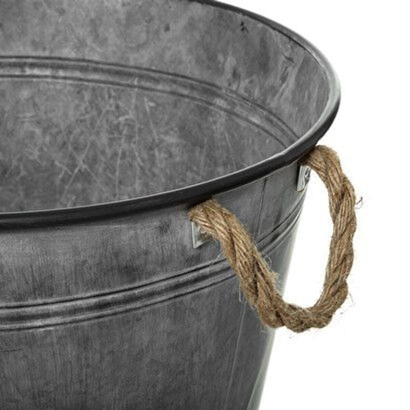 CACHE POT SEAU ZINC D48 H38 de Décoration de la maison à Libourne dans J031
