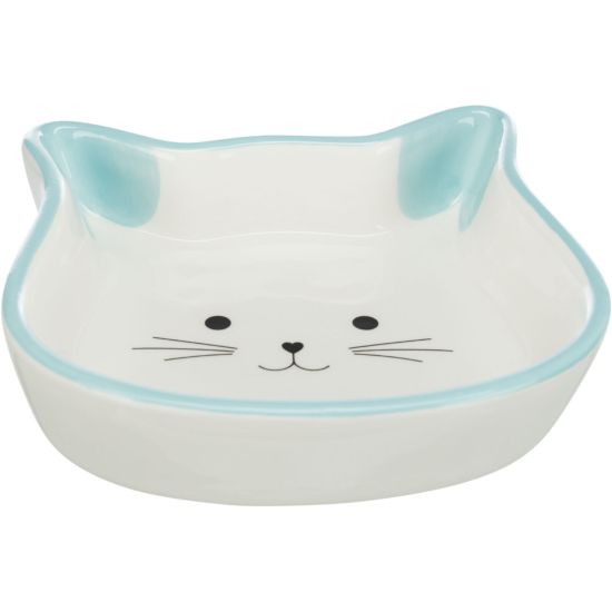 Gamelle, tete de chat avec visage, en ceramique, 0,25 l/12 x 12 cm de Trixie - Produit pour animaux dans T050
