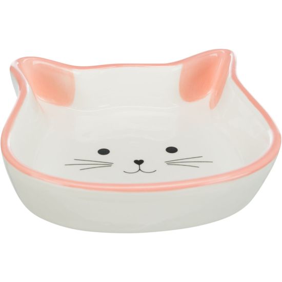 Gamelle, tete de chat avec visage, en ceramique, 0,25 l/12 x 12 cm de Trixie - Produit pour animaux dans T050