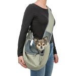 Sac frontal en bandouliere, 50 x 25 x 18 cm, vert clair de Trixie - Produit pour animaux dans T050