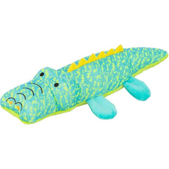 Crocodile en tissu pour chien, jouet ludique 33 cm de Trixie - Produit pour animaux dans T050