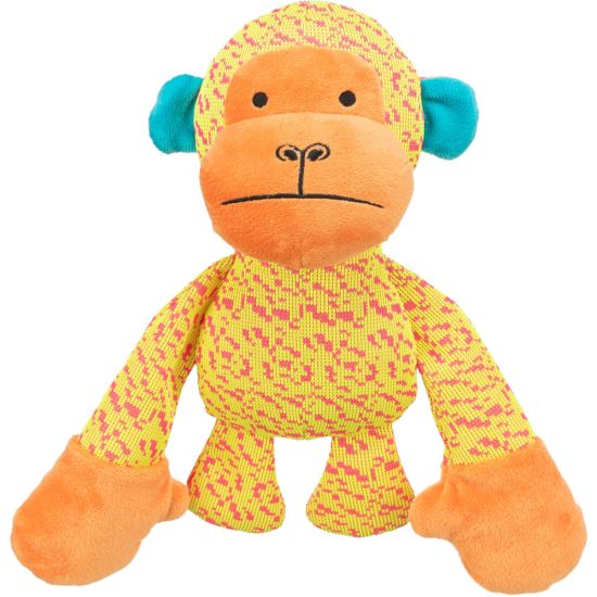Singe en Tissu Jaune 27cm pour Chien, Jouet Amusant et Résistant de Trixie - Produit pour animaux dans T050