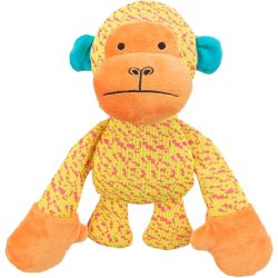 Singe en Tissu Jaune 27cm pour Chien, Jouet Amusant et Résistant de Trixie - Produit pour animaux dans T050