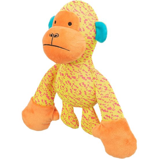 Singe en Tissu Jaune 27cm pour Chien, Jouet Amusant et Résistant de Trixie - Produit pour animaux dans T050