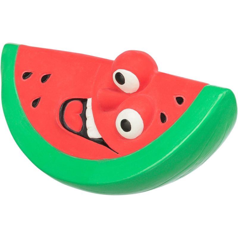 Jouet chien pastèque en latex 15,5 cm vert clair rouge pour chiens de Trixie - Produit pour animaux dans T050
