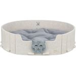 Lit emelie ovale en feutre pour chat 50x42 cm sable gris de Trixie - Produit pour animaux dans T050