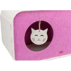 Abri Emelie carré en feutre pour chat 58x29x27 cm sable/baie de Trixie - Produit pour animaux dans T050