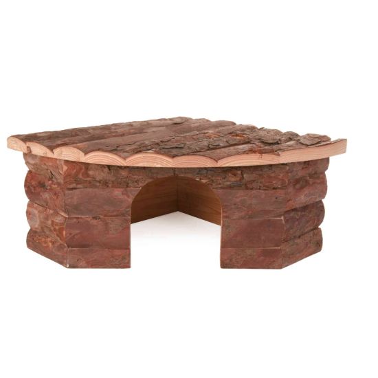 Maison d'angle Jesper, lapins nains, ecorce de bois, 42 x 15 x 30/30 cm de Trixie - Produit pour animaux dans T050