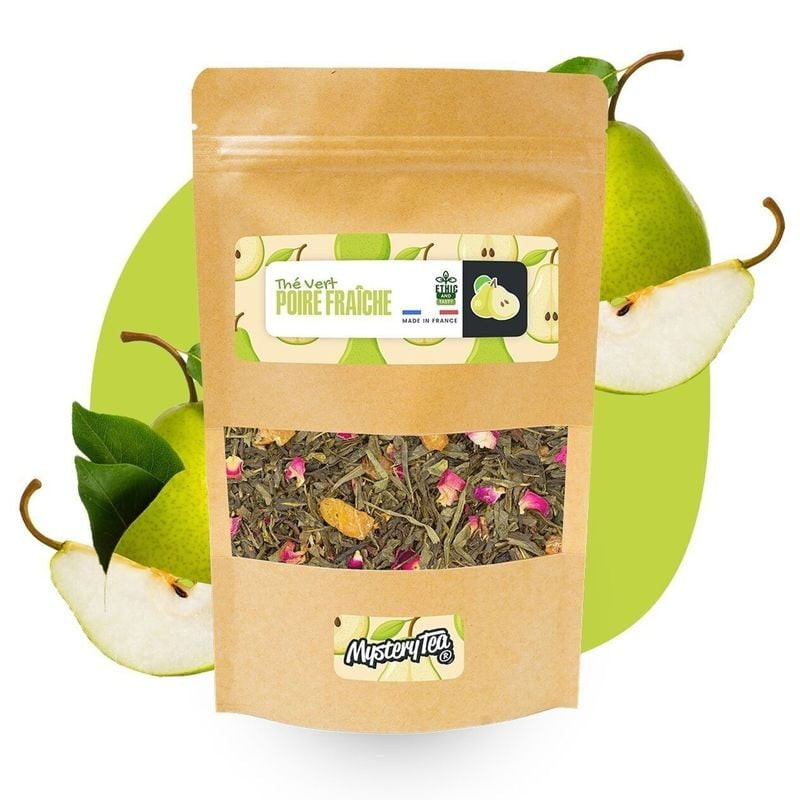Poire Fraîche - Vrac 60g (Thé Vert Poire) de Herboristerie et Esotérisme à Libourne dans M127