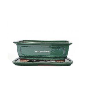 POT RECTANGULAIRE BASIC CLASS 20CM VERT de Jardinerie Bordeaux Libourne Gironde dans M074