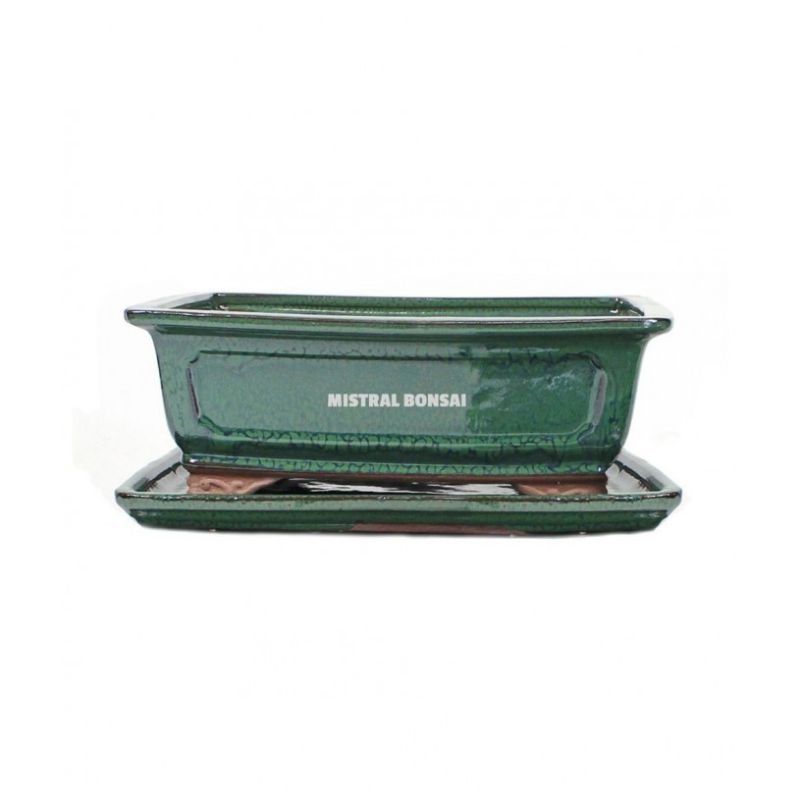 POT RECTANGULAIRE BASIC CLASS 20CM VERT de Jardinerie Bordeaux Libourne Gironde dans M074